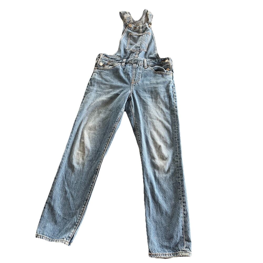 Levi's Premium Women's Bib Overalls Waterless Big E Medium Wash Size S - Picture 2 of 14